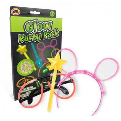 GLOW PARTY PACK 60 PIECES, Party-Set Leuchtsticks Glow, in Box - VE 6