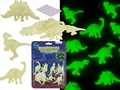 Dinosaurier 3D, leuchten im Dunkeln, ca.7cm, 8-teiliges Set auf Blisterkarte - VE 18