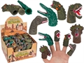 Fingerpuppen Dinosauriere ca.6 - 8cm, kunststoff, mehrfach gemischt, Display - VE 72